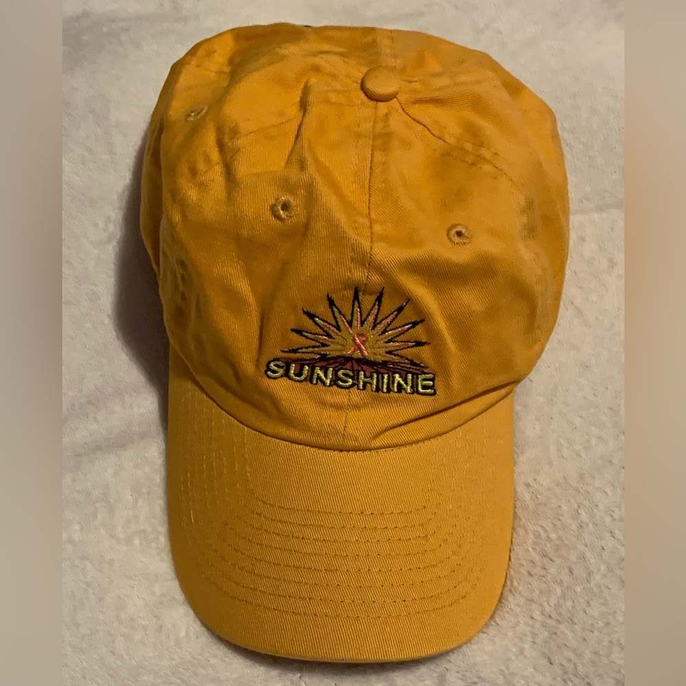 Sunshine Breast Cancer ribbon hat
